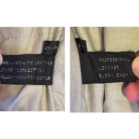 Chevignon Paris Vintage Black Thick Leather Bomber Aviator Coat - Picture 16 of 17